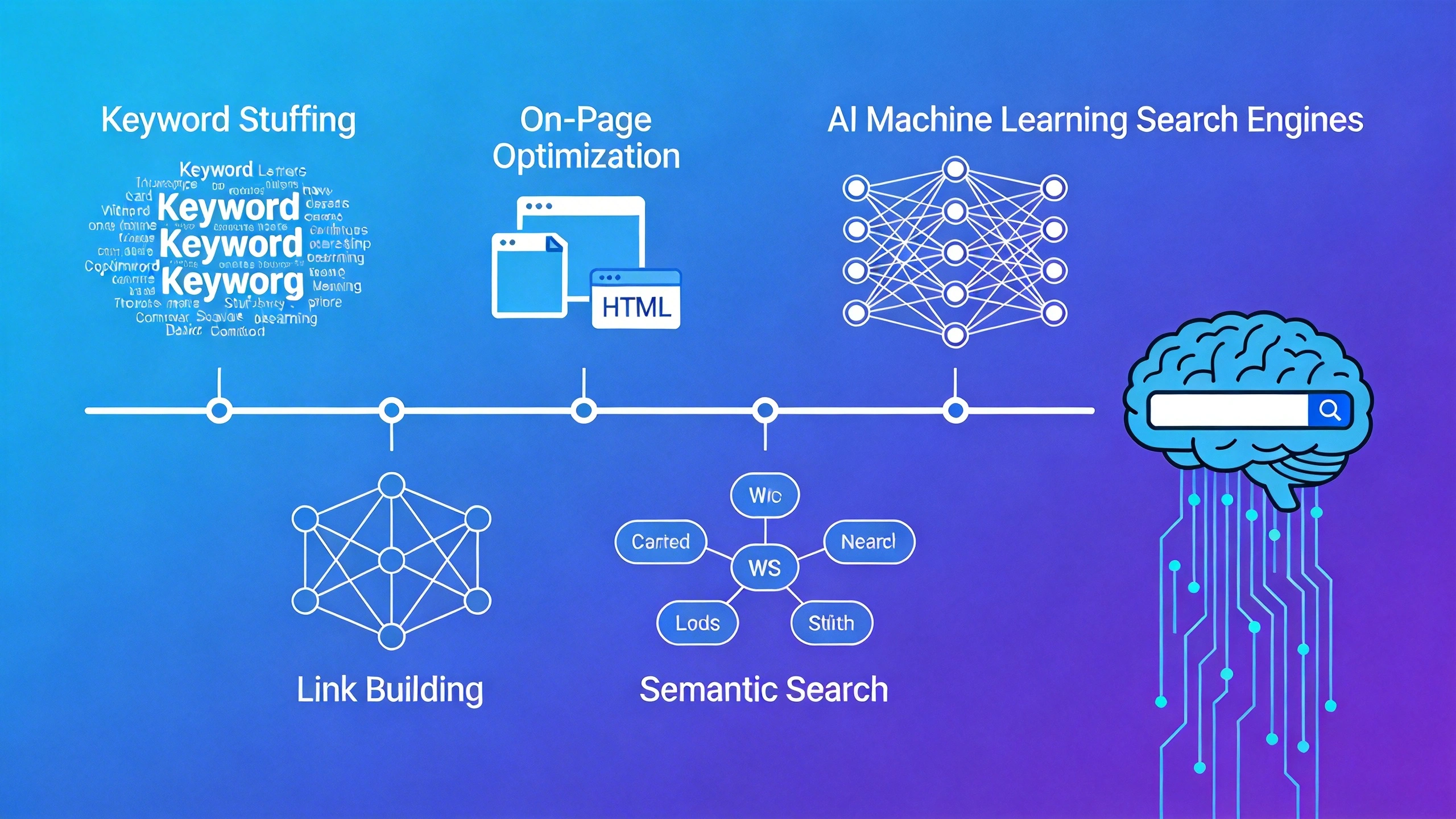 SEO evolution from keyword stuffing to AI machine learning search engines practical roadmap